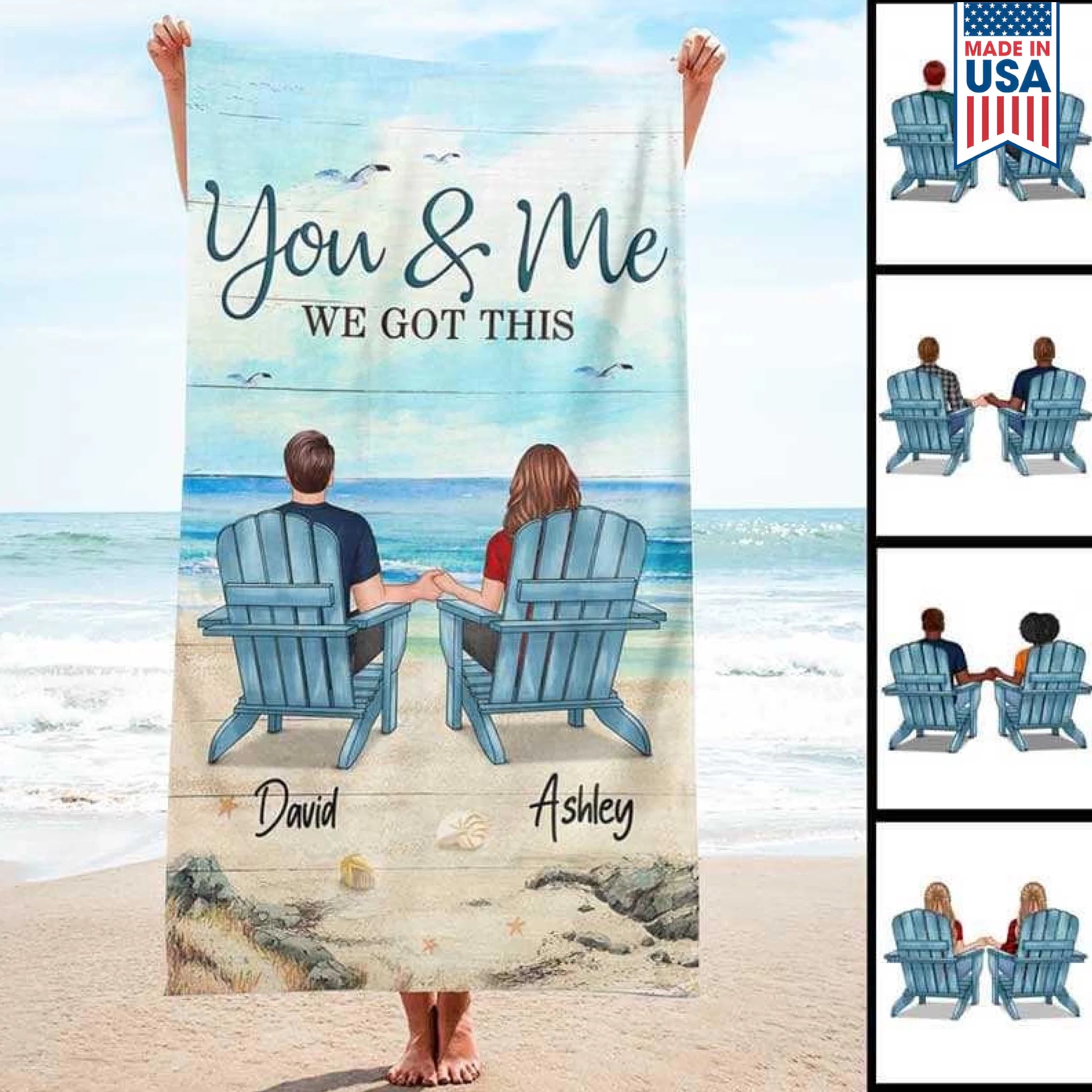 Dog-Floral-Toile-De-Jouy-Chinoiserie-French-Personalized-Quick-Dry-Beach-Towel-1