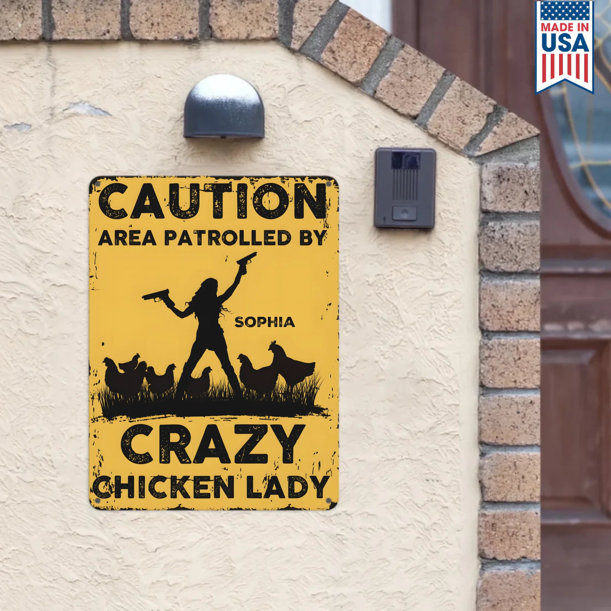 metal sign