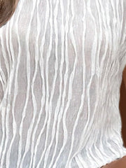 Casual Plain Crew Neck Short Sleeve T-shirt
