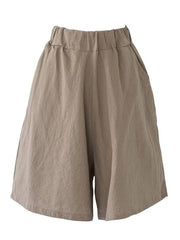 Cotton Plain Cotton Casual Straight Pants